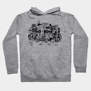 Robot junkyard from the robot wars Hoodie